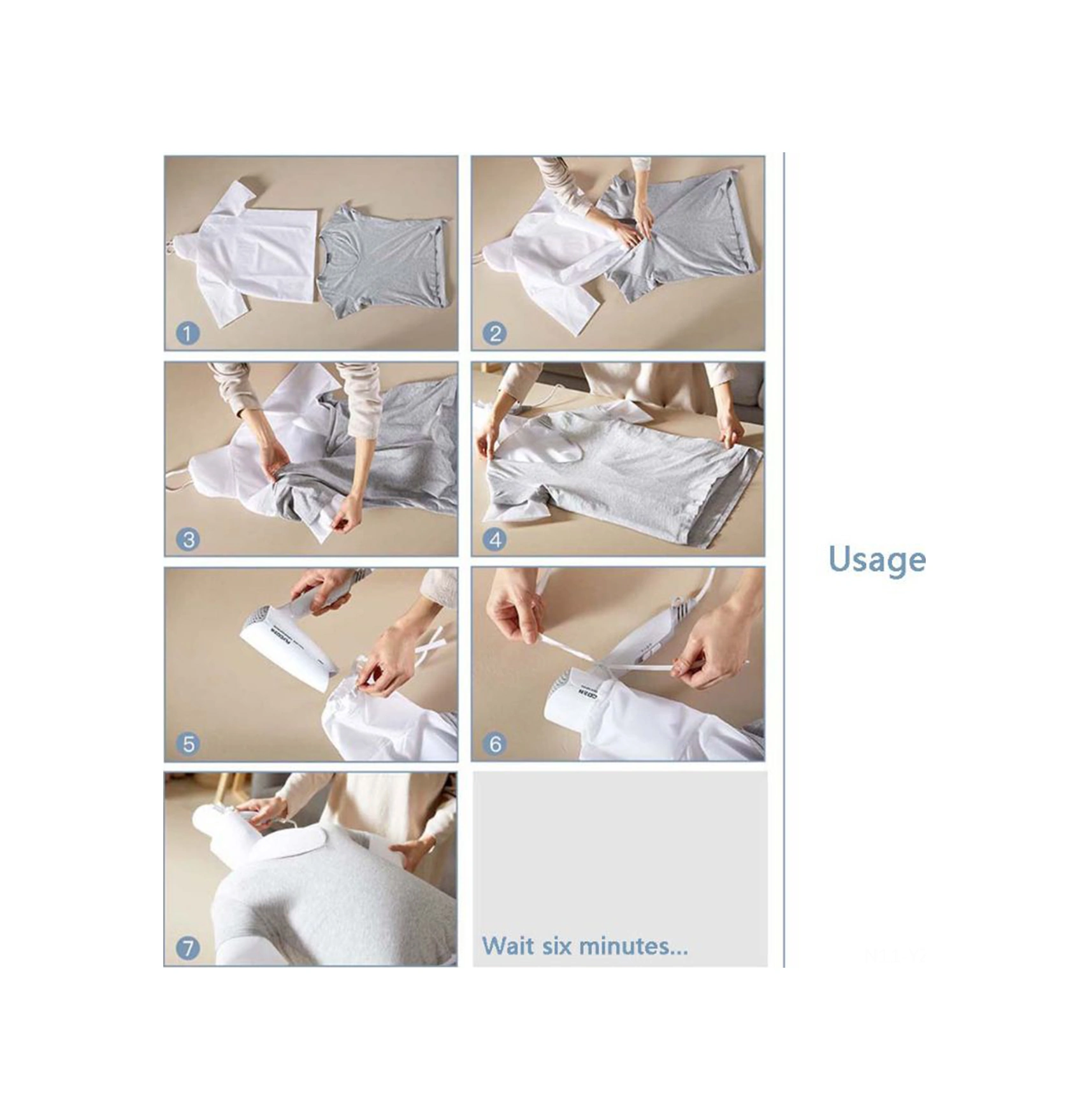 Yuntech01 2 Adet Çok Amaçlı Kurutma Çantası - 6 Dakikada Hızlı Kurutma, Folding Tasarım, Ev Ve Seyahat İçin Elbise/iç Giyim Uygun Şeffaf