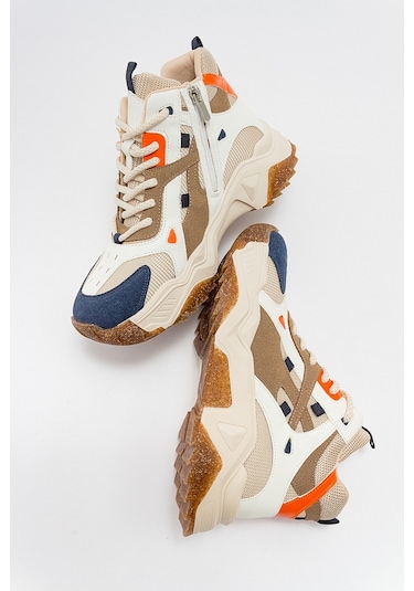 Luvishoes Lowel Laci Multi Kadın Spor Bot Lacivert