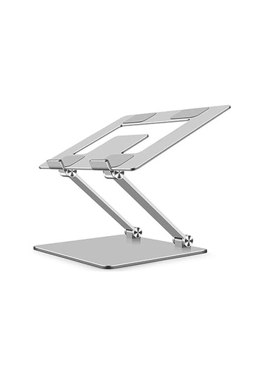 Bilgisayar Stand Dizüstü Bilgisayar Stand Katlanabilir Metal Yüksek Isı Dispidasyon Standı Ergonomik Gümüş