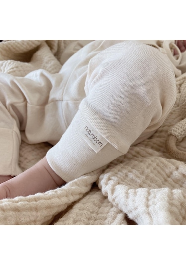 Naturaborn Gots Organik Sertifikalı Bebek Pantolon Bej