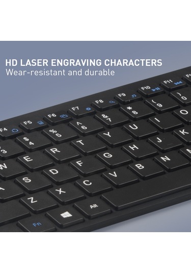 Mkespn 8022 2.4g Makas Ayak Ultra İnce Kablosuz Klavye Fare Seti Optik