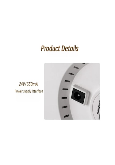 Ufo Su Damlası Aromaterapi Nemlendirici Masaüstü Uzaktan Kumandalı Difüzör, Fiş: Ab Fiş Beyaz