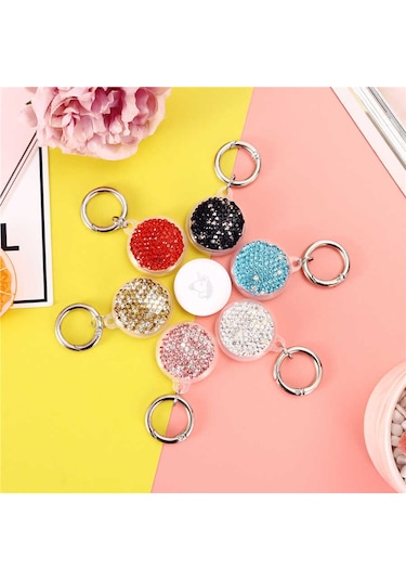 Zore Airtag 03 Uyumlu Silikon Anahtarlık-kırmızı