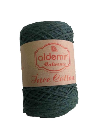 Angel Çanta Aksesuar Aldemir Ince Pamuk Makrome Zümrüt Yeşil No:2