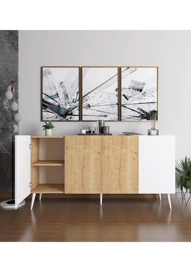Floradesign Saphire Konsol / Konsol / Çok Amaçlı Dolap 160 Cm Beyaz-mese