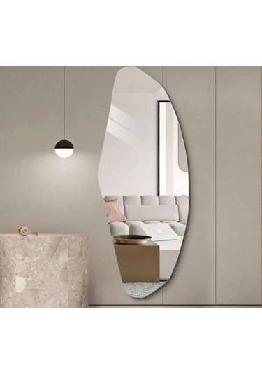 Parıltı Ayna Salon Aynası Duvar Aynası Gümüş