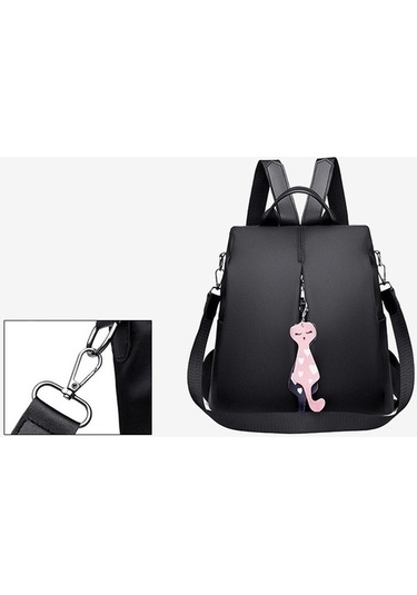 Luckydog Mavi Kadın Moda Vahşi Oxford Kumaş Çanta, Omuz Veya Sırt Çantası Mavi