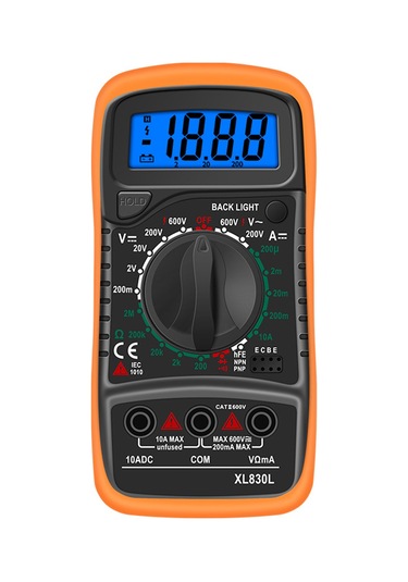 Yunboo Xl830l Sarı Dijital Multimetre: Elektrikçi İçin Yüksek Hassasiyetli Akım, Gerilim, Direnc Ölçer - Pil İle Teslim