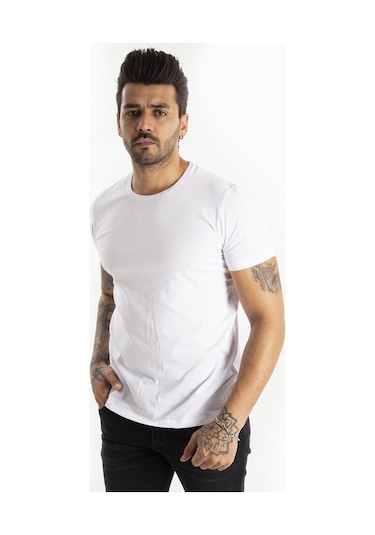 Deepsea Beyaz Erkek Dar Kesim Basic Tişört 1801131 Beyaz (250773758) Beyaz Deepsea Beyaz Erkek Dar Kesim Basic Tişört 1801131 Beyaz (250773758) Beyaz