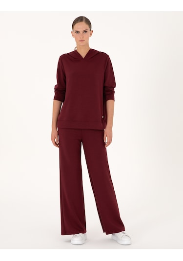 Pierre Cardin Kadın Vişne Sweatshirt 50314972-vr223 Vişne