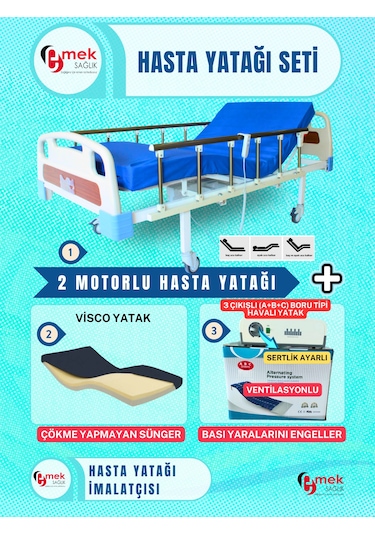 Emek Sağlık 3 Çıkışlı ABC Sistem Boru Tipi Havalı Yatak
