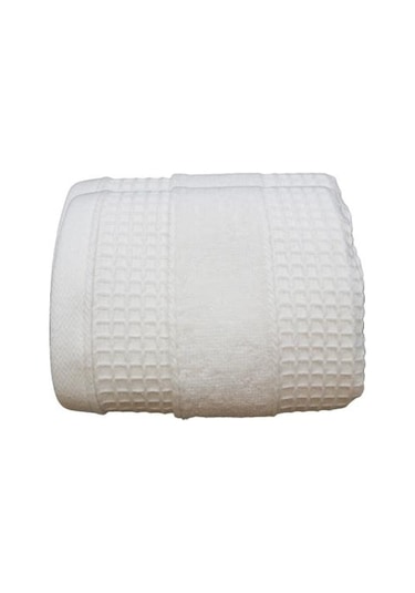 30X50 Pike Bukle Havlu Kareli Desen Peçete Mutfak El Yüz Havlusu Krem