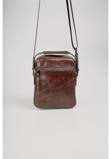 Çççs 31590 Hakiki Deri Askılı Çanta Kahve