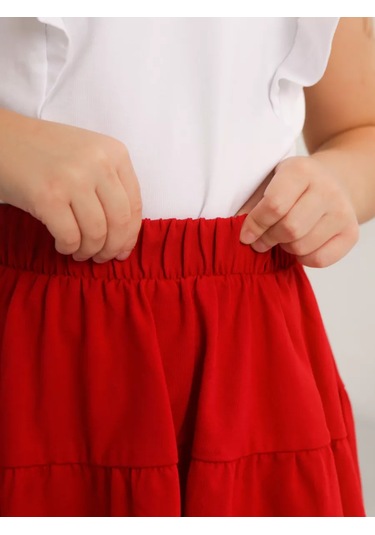 Veselyj Celovecek Anaokulu İçin Kız Çocuk Elbisesi 137551756 Kırmızı