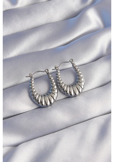 316l Çelik Gümüş Renk Uzun Baklava Görünümlü Küpe - Tj-bkp9049 Çok Renkli