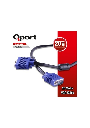 Qport Q-Vga20 20 Metre Vga Kablo
