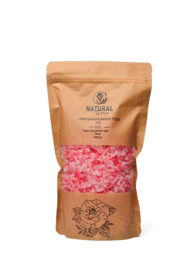 Natural Ayak Bakım & Banyo Tuzu Gül 1000 Gr