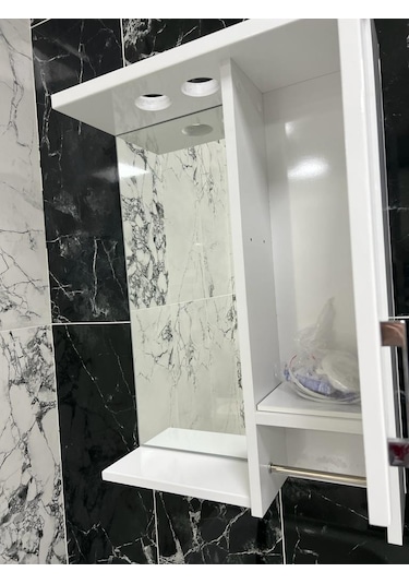 Denko Lotus Serisi 60 Cm Mdf Banyo Dolabı Beyaz