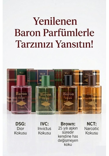 Baron Wall Street Nct 2026 Edc Erkek Parfüm 100 Ml Odunsu