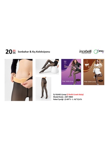 Polar Külotlu Çorap Art-9800 Siyah