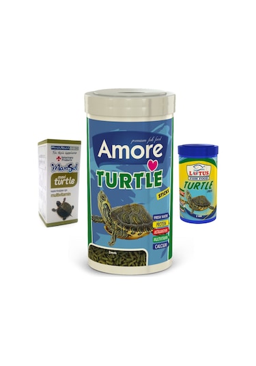Turtle Sticks 1000ml + 100ml Kutu ve Multi Vitamin 30cc