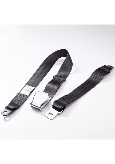 Aubyhe Universal Uygulanabilir 1280mm-850mm Uzunluk Ayarabilir İki Noktalı Uçak Koltuk Emniyet Kemeri