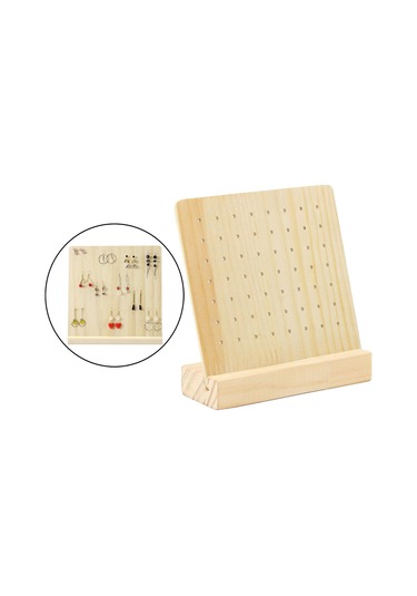 Homyl Takı Rafı Ekranı Gösterisi Için Kompakt 28-çift-delik 28 Çift Delik