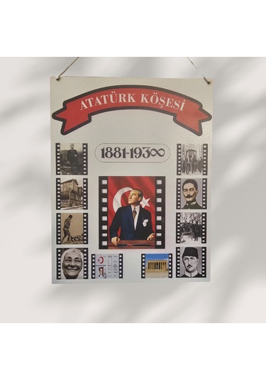 Ahşap Dijital Baskı Atatürk Köşesi