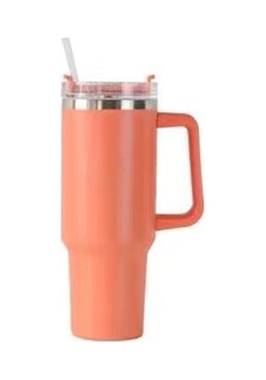 Meadow 304 Paslanmaz Çelik Araba Termosu 40 Oz - Isı Ve Soğuk Koruma Sarı - Turuncu 1 L Sarı - Turuncu