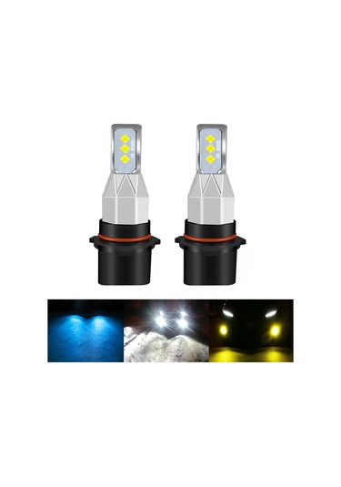 Sones 1 Çift P13w Dc 12v-24v 12w 1800lm Araba Led Sis Farı Beyaz Işık