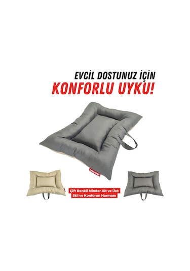 Xpermate Comfort Köpek Minderi Köpek Yatağı 55 x 65 CM Ant-Bej