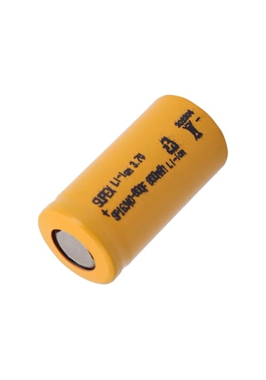 Supex 16340 3.7v 800mah Li-ion Şarjlı Pil Başsız