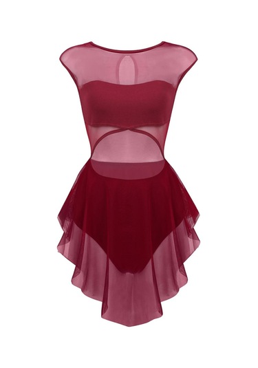 Şarap Kırmızısı Kadın Lirik Modern Bale Dans Elbise Asimetrik Şeffaf Örgü Tutu Etekli Leotard Şarap Kırmızısı Şarap Kırmızısı Kadın Lirik Modern Bale Dans Elbise Asimetrik Şeffaf Örgü Tutu Etekli Leotard Şarap Kırmızısı
