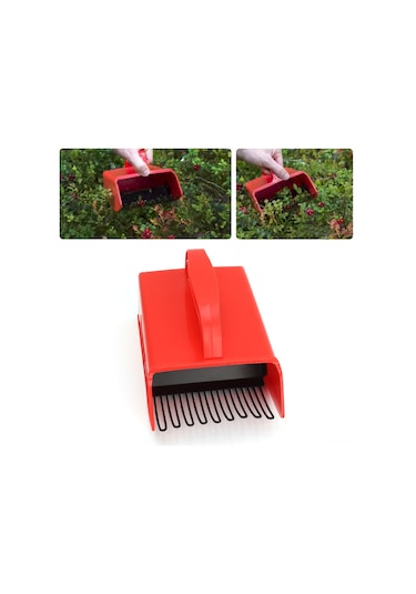 Tenfowee Meyve Toplama Aleti Metal Tıraşlı Ergonomik Saplı Bahçe Aracı Yaban Mersini, Karpuz Çileği, Kuru Üzüm Hızlı Toplama