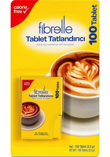 Fibrelle Sukralozlu Tablet Tatlandırıcı 100'lük Cep