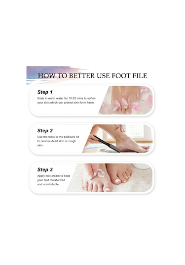 8 Adet/takım Profesyonel Ayak Bakımı Pedikür Nasır Ölü Cilt Sökücü Ayak Dosya Mısır Temizleme Aracı