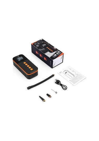 Willowhaven 3000mah Power Bankli Kablosuz Taşınabilir Araba Kompresörü Dijital Led Ekranlı 150 Psı