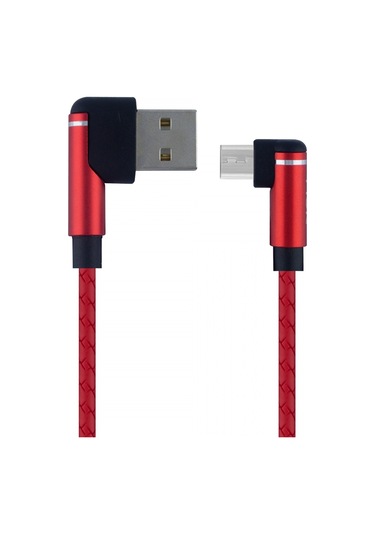 Helt HT-81 Plastik 100 CM Micro Şarj Ve Data Kablosu Kırmızı