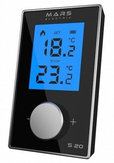 Mars S20 Kablosuz Siyah Oda Termostadı