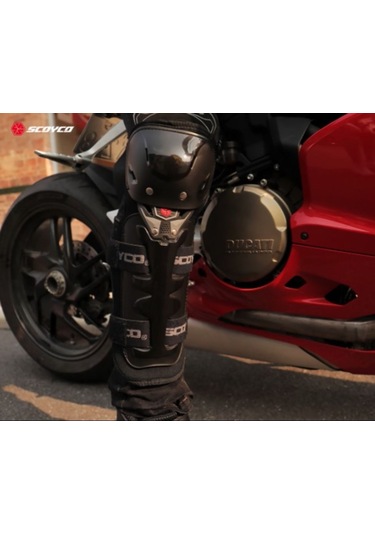 Motosiklet Ve Bisiklet Mafsallı Dizlik Dirseklik Lüx Set Koruma Ce Diz Ve Dirsek Koruma Takım Siyah