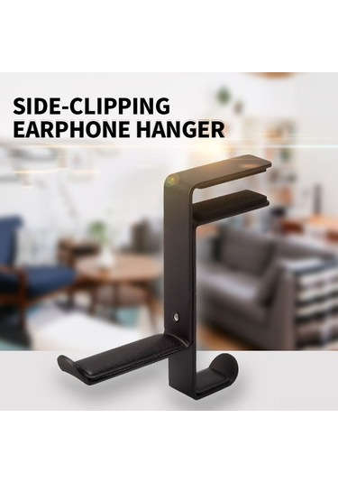 Fastbuy Kırmızı Metal Kulaklık Tutucu: Açılı, Kayma Azaltıcı, Masa Üstü Klemeli, Pu Yastıklı, Tek Bütünlük, Hızlı Montaj