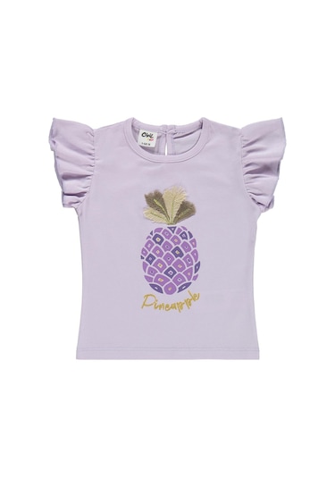 Ananas Baskılı 6-18 Ay Takım - Lila