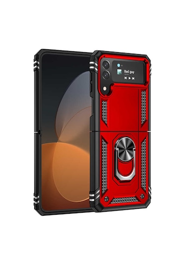 Zore Galaxy Z Flip 4 Uyumlu Msra Vega Kılıf-mavi Mavi