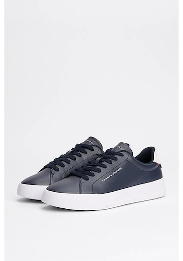 Tommy Jeans Erkek Lacivert Pebble Grain Court Sneaker Lacivert