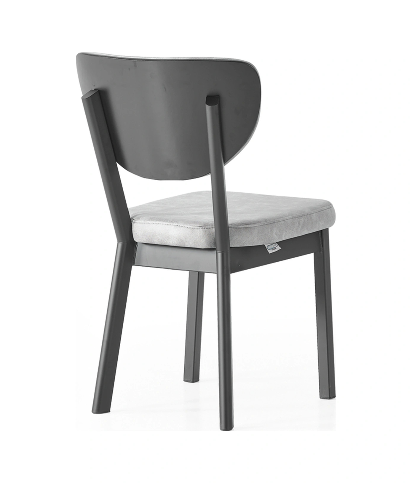 Dengema Berlin 116 Açılır Masa Takımı Gri Mermer, Siyah Ayak, 80 130 180 Cm, 4 Sandalyeli Gri Mermer - Siyah Ayak