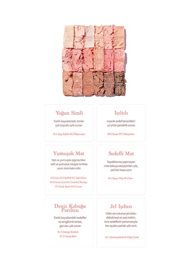 Dasique Mat Ve Işıltılı Renk Seçenekleri Sunan Far Paleti Shadow Palette 23 Summer Coral 23 Summer Coral