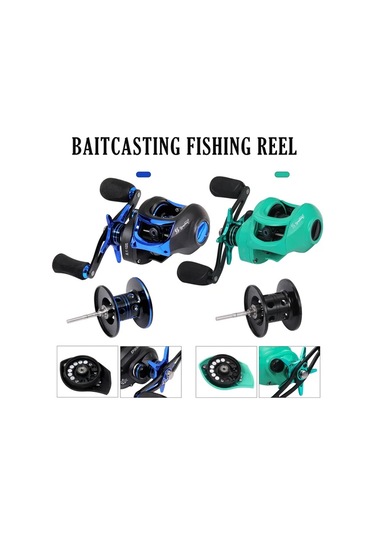 Fochsia Mavi Sağ El Sogay 8.1:1 Yüksek Hız Av Makinesi 17.6kg Çek Gücü Karbon Fiber Hafif Balıkçılık Makinesi