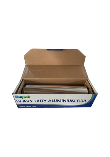 Burpak Heavy Duty Ağır Hizmet Tipi Alüminyum Folyo - 30 Cm. X 150 Metre - 18 Mikron - 10 Paket
