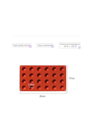 Qingmipy 4 Adet Yuvarlak Silikon Kalıp - Kek, Çikolata Ve Puding İçin Yapışmaz Pişirme Kabı Çok Renkli