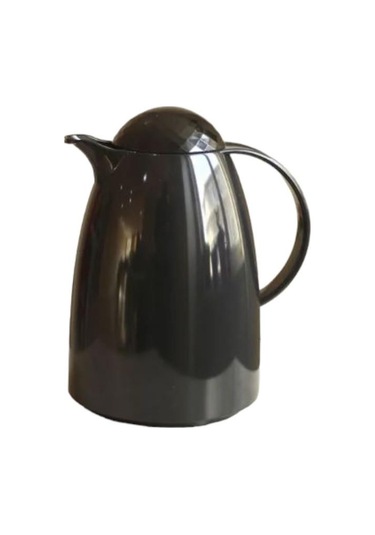 Depa Akrilik İçi Cam Termos Siyah 1 L